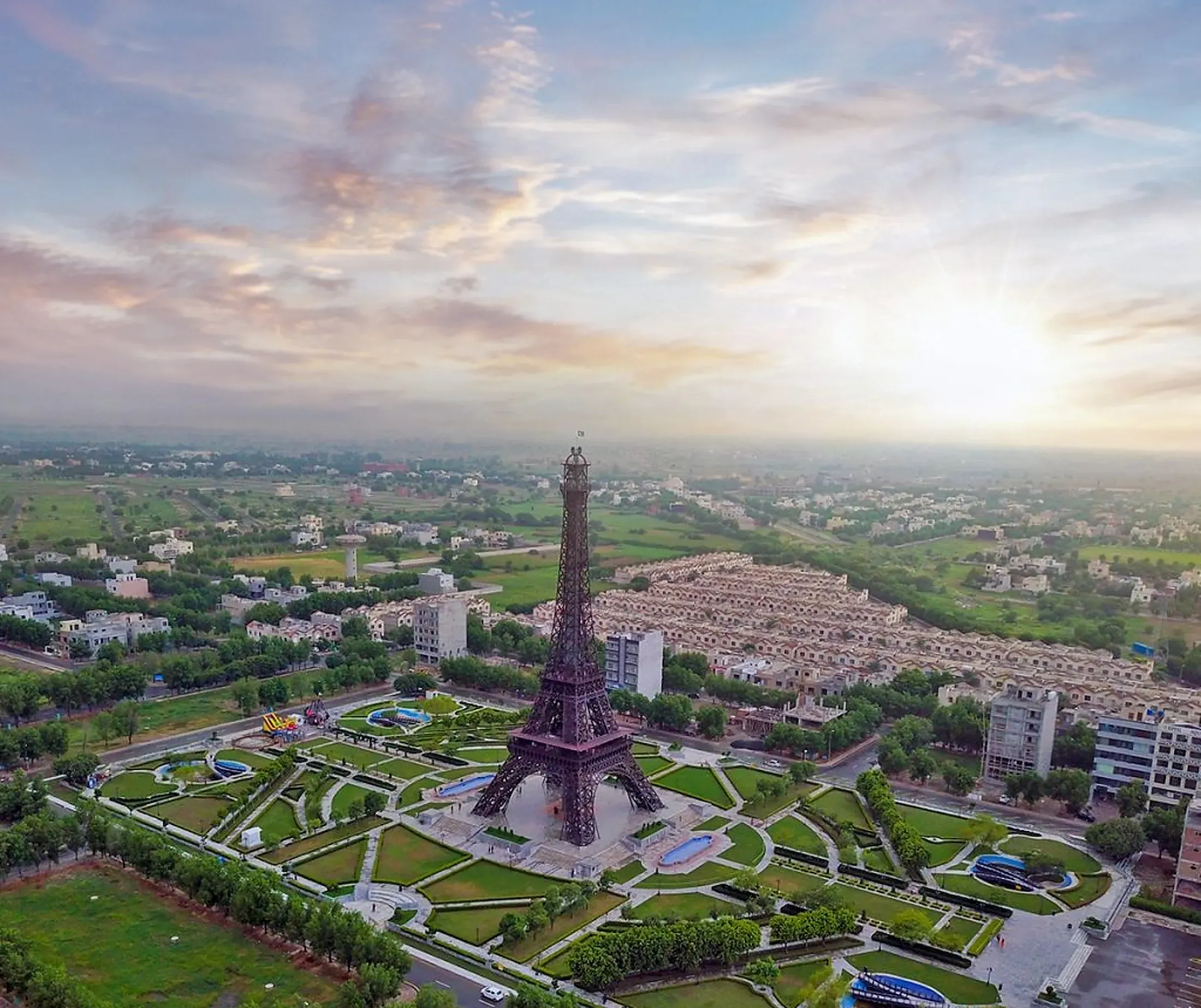 Aerial view of Bahria Town Lahore