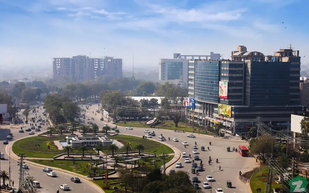 Modern towers at a Lahore junction