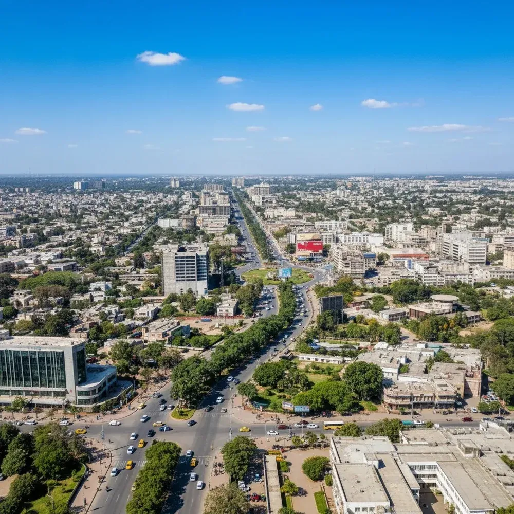 Central Lahore seen from the air