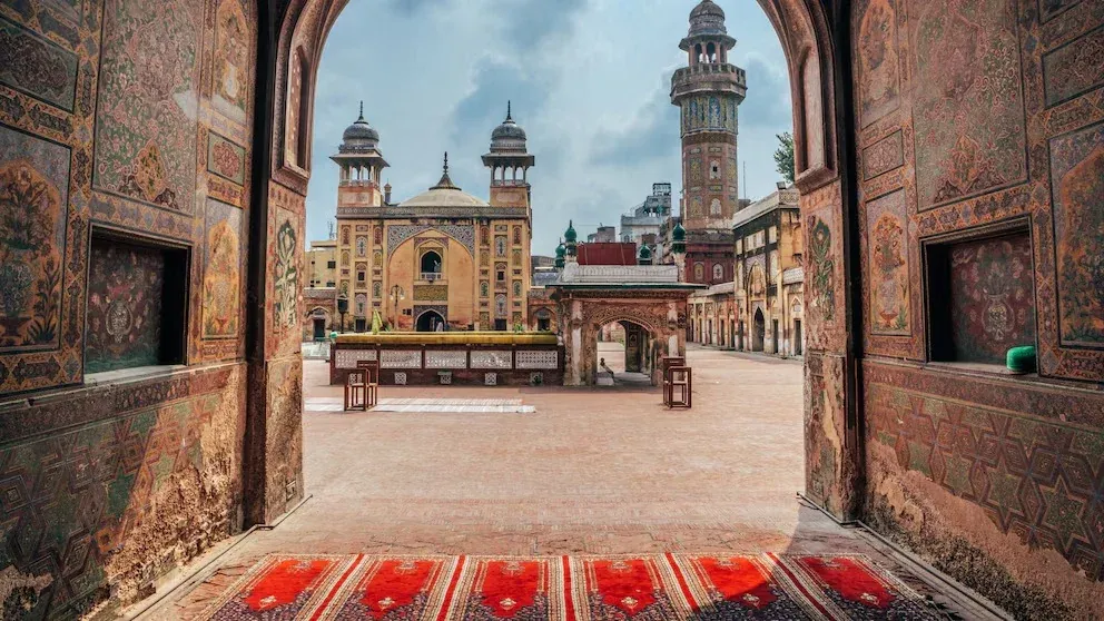 Courtyard of the Wazir Khan Mosque, Lahore