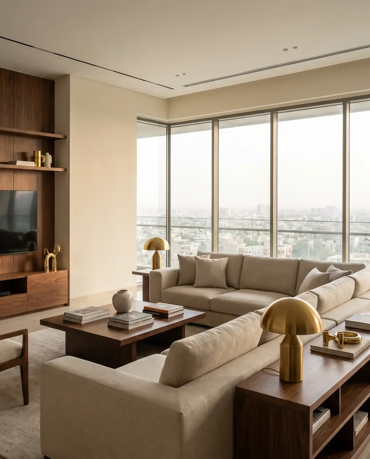 Living room in a Madina apartment
