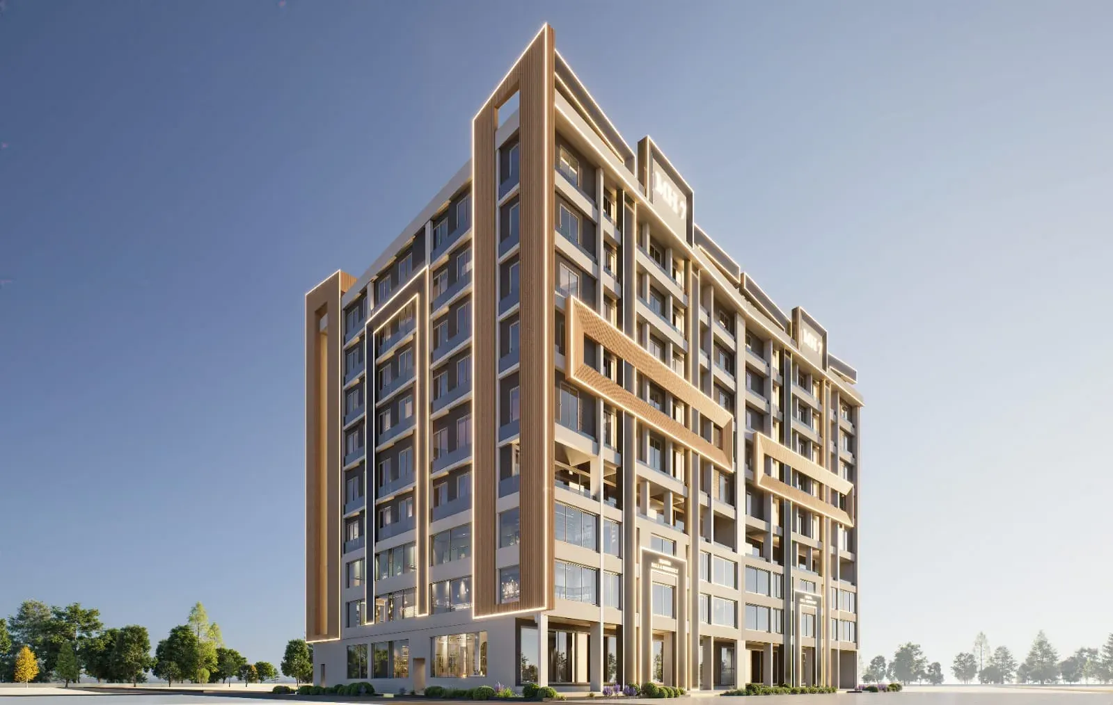 Madina Mall & Residency front elevation, Bahria Orchard, Lahore