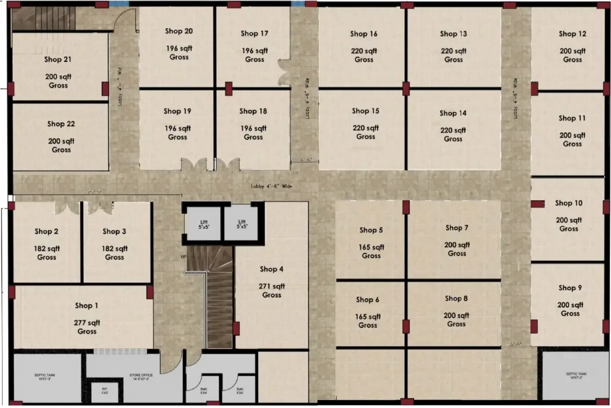 Madina Height 5 Lower Ground Floor plan
