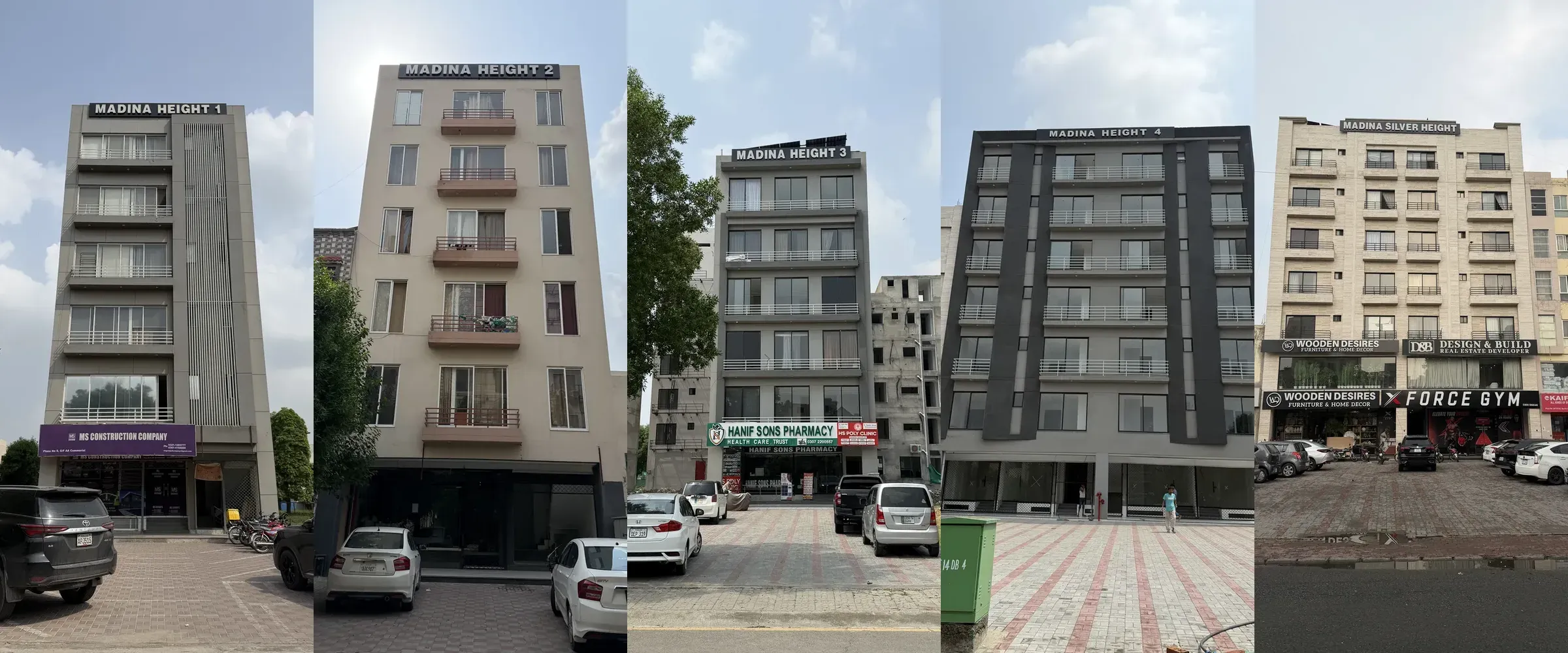 Madina Height 1 to 4 and Madina Silver Height, Bahria Town Lahore